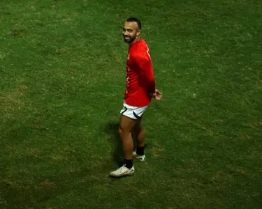 تدريب منتخب مصر المشارك في كأس العرب استعدادًا لمواجهتي الجزائر
