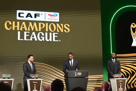 صور مراسم قرعة دوري الأبطال وكأس الكونفدرالية بمقر الاتحاد المصري