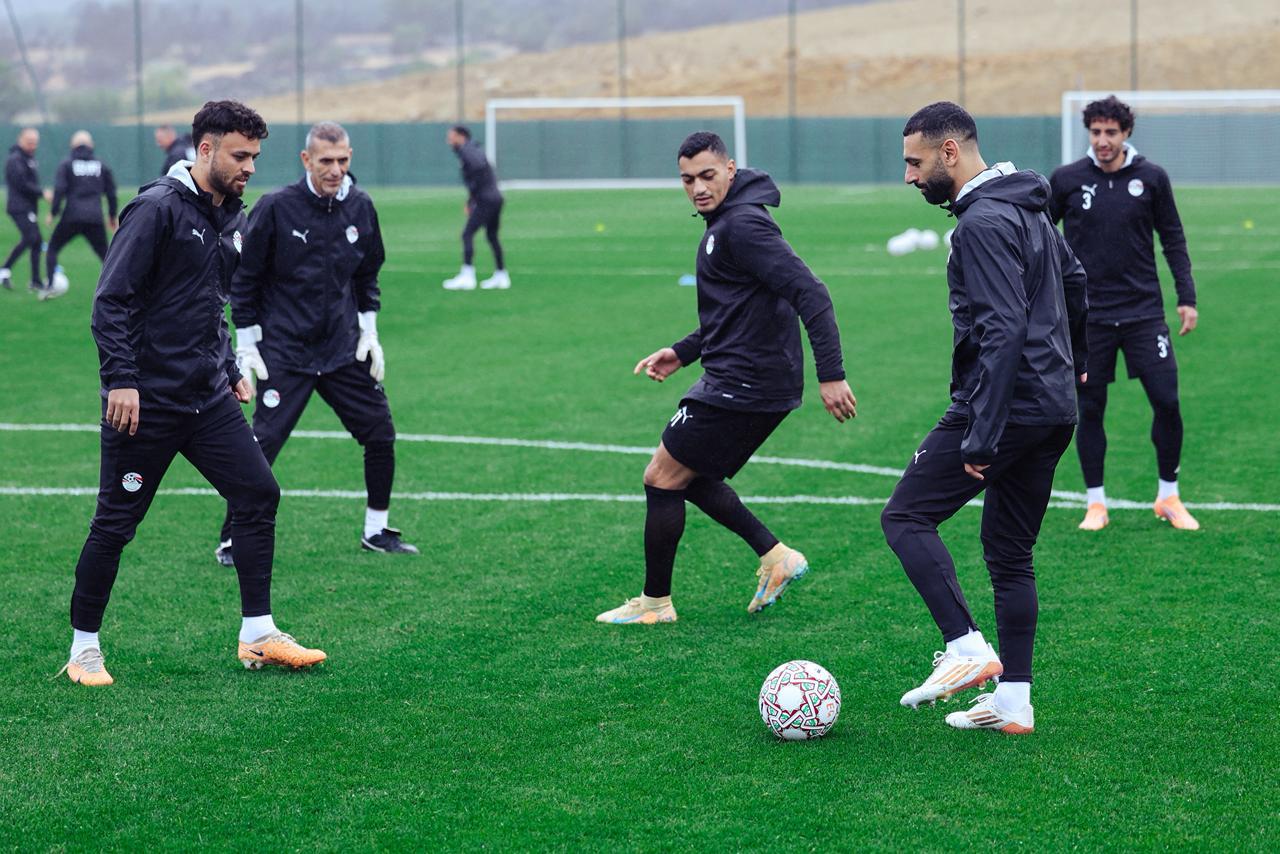 منتخب مصر يواصل تدريباته استعدادا لمواجهة جنوب افريقيا بكأس الأمم الأفريقية 