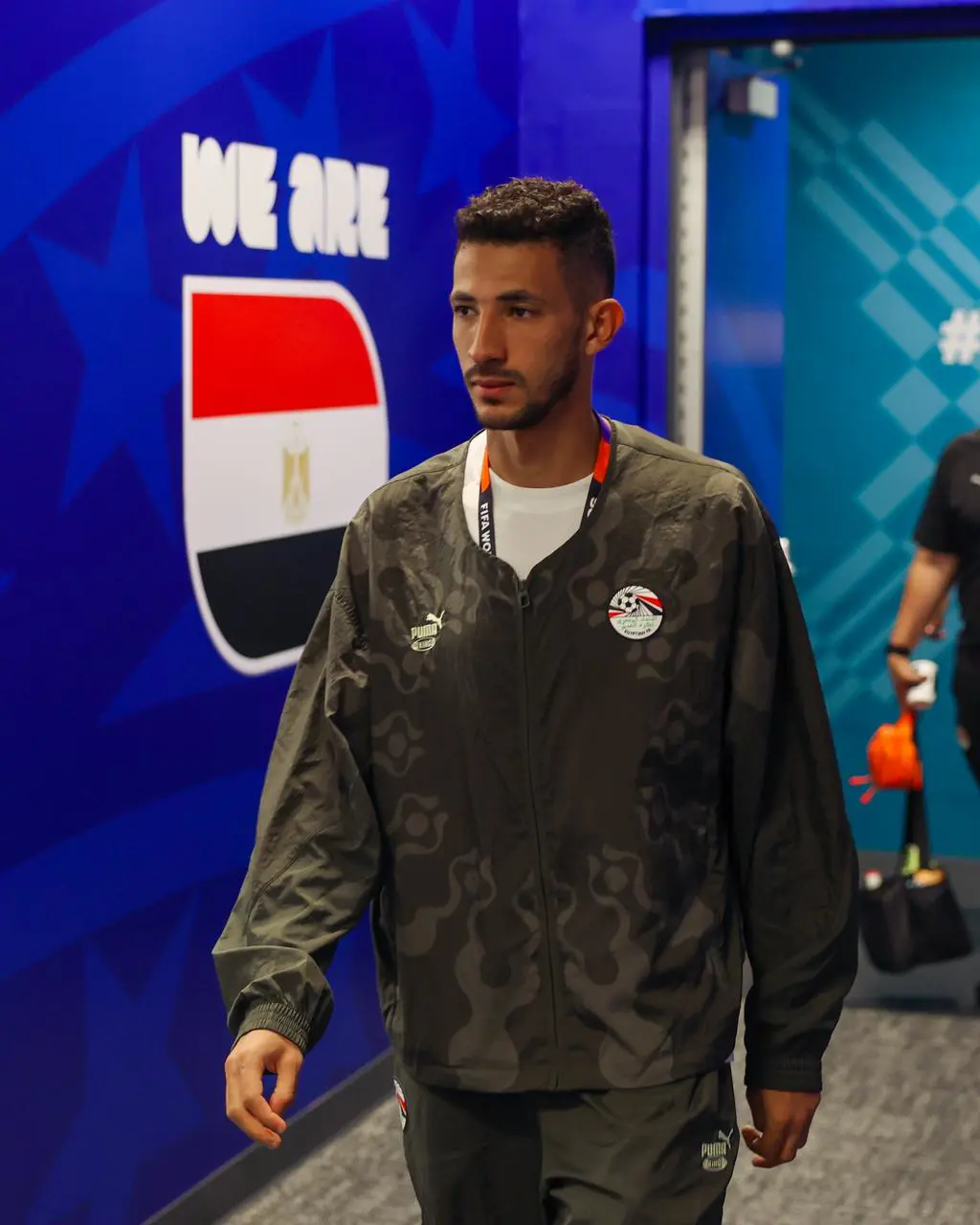 بالصور.. وصول منتخب مصر لملعب مواجهة استراليا بكأس العالم