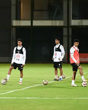 منتخب مصر 2007 يواصل تدريباته استعدادًا لوديتي العراق