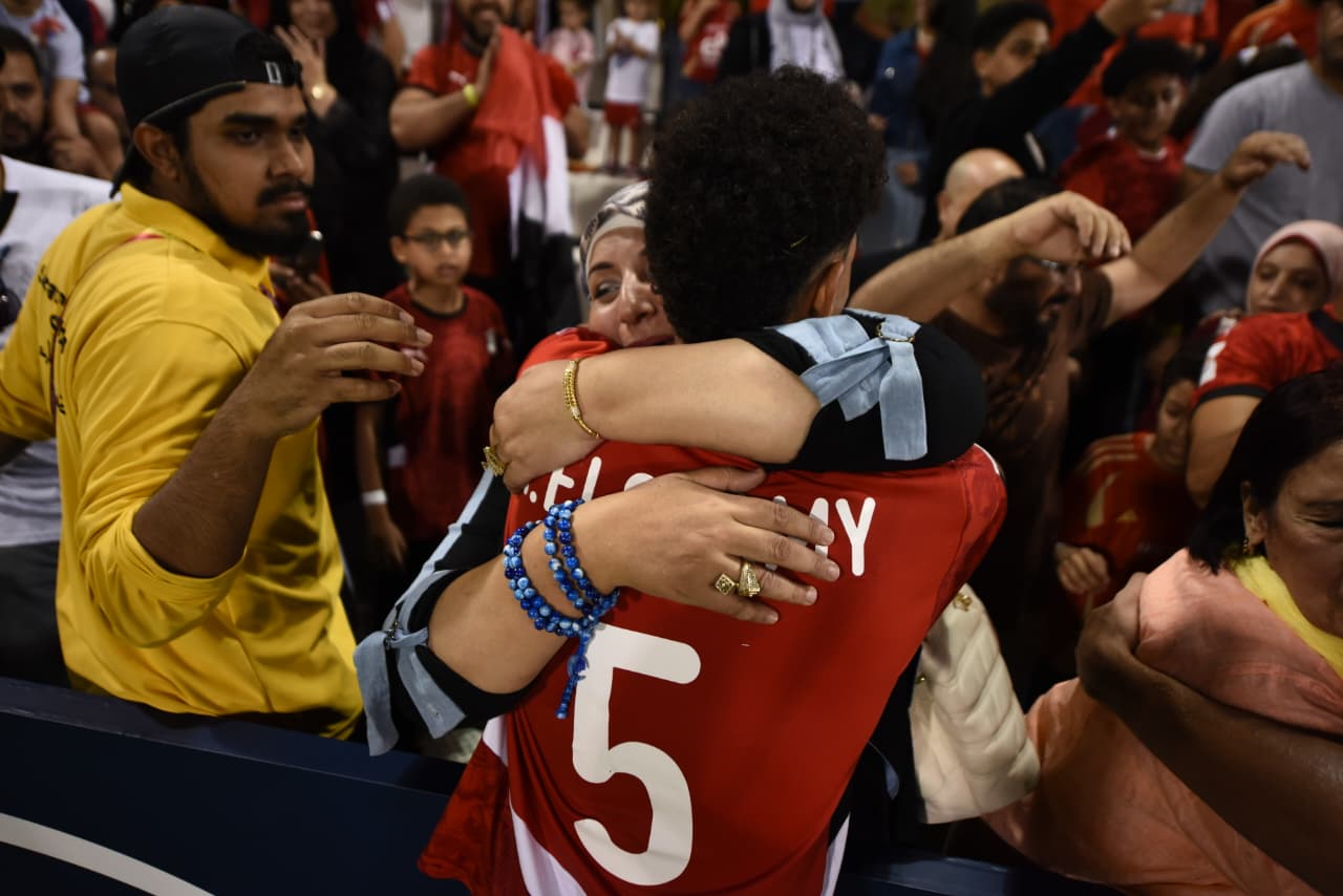 فرحة المنتخب الوطني تحت 17 سنة بعد التعادل مع فنزويلا بعشرة لاعبين