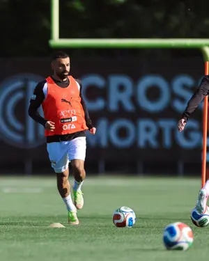 بالصور: المنتخب الوطني يخوض تدريبه الثاني في أوهايو استعداداً لودية البرازيل 