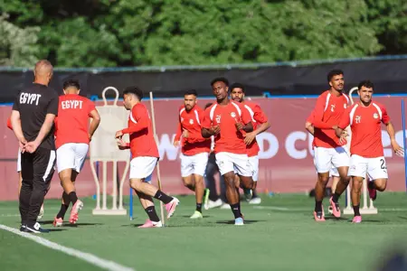 بالصور.. منتخب مصر يختتم تدريباته بفانكوفر استعداداً لمواجهة نيوزيلندا