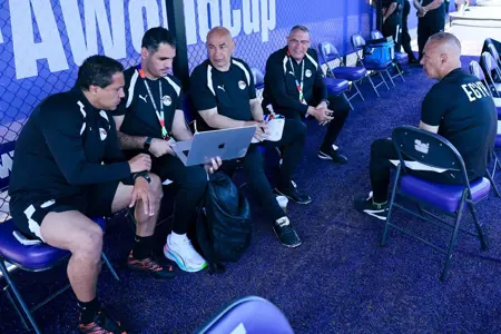 بالصور.. منتخب مصر يختتم تدريباته استعداداً لمواجهة بلجيكا غداً