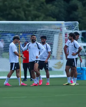 بالصور.. مران منتخب مصر في أتلانتا استعداداً لمباراة الأرجنتين 