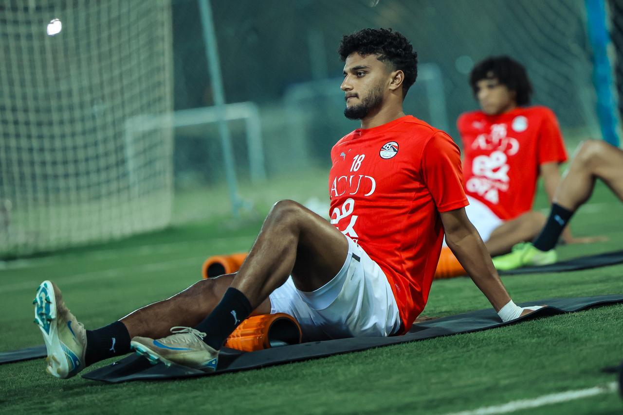 منتخب مصر يختتم تحضيراته لمواجهة أوزبكستان في دورة العين