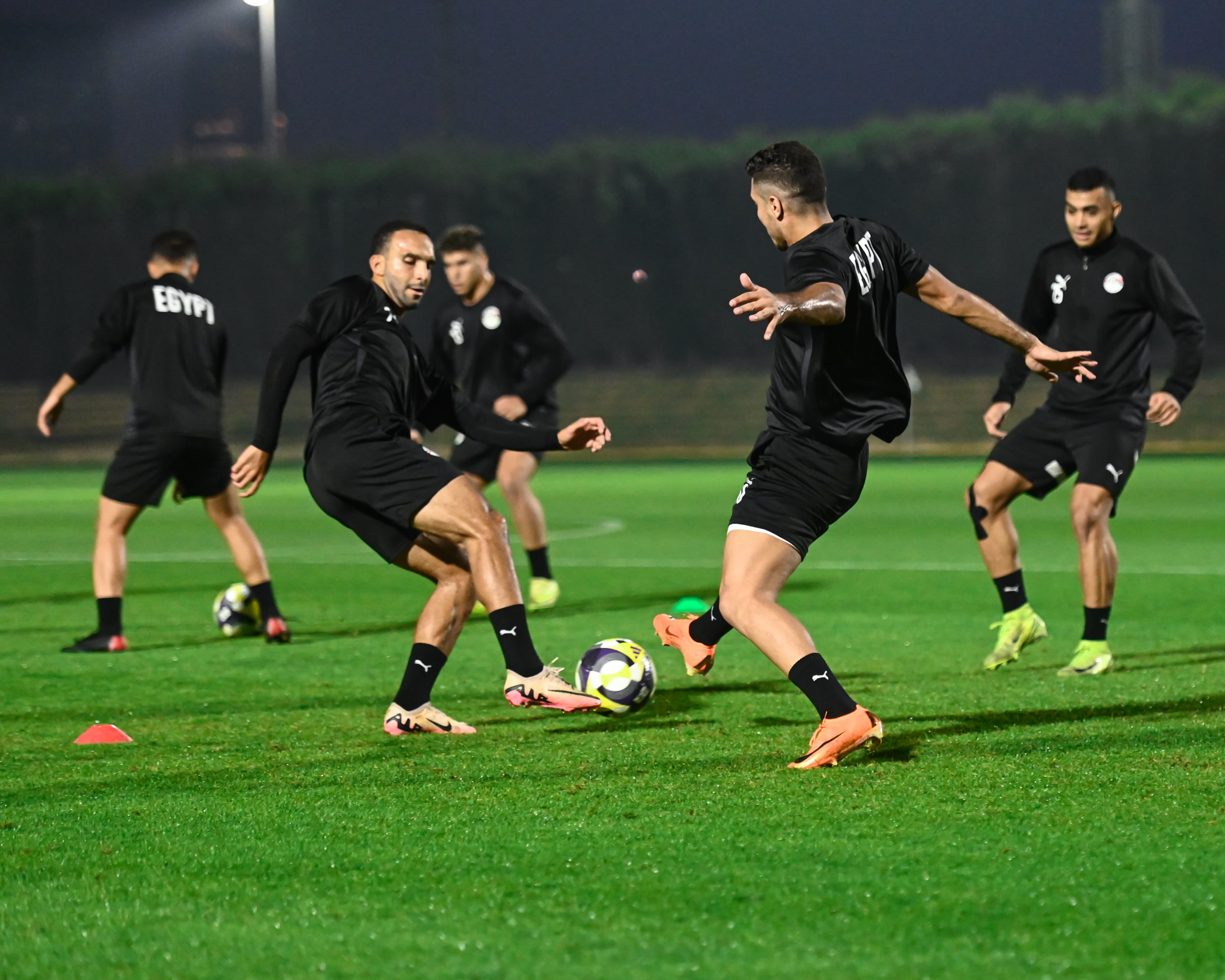 تدريبات منتخب مصر المشارك في كأس العرب استعدادا لمواجهة الأردن