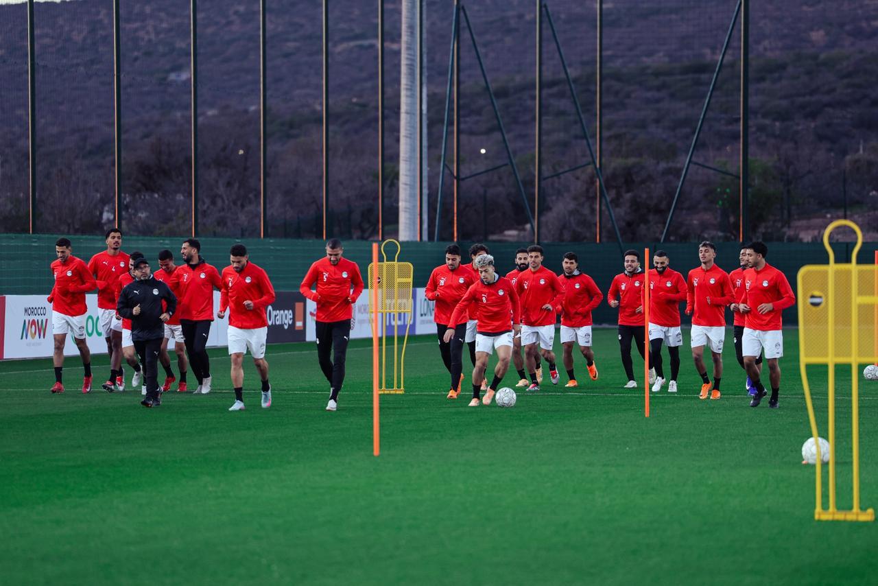 منتخب مصر يواصل تدريباته استعداداً لمواجهة كوت ديفوار