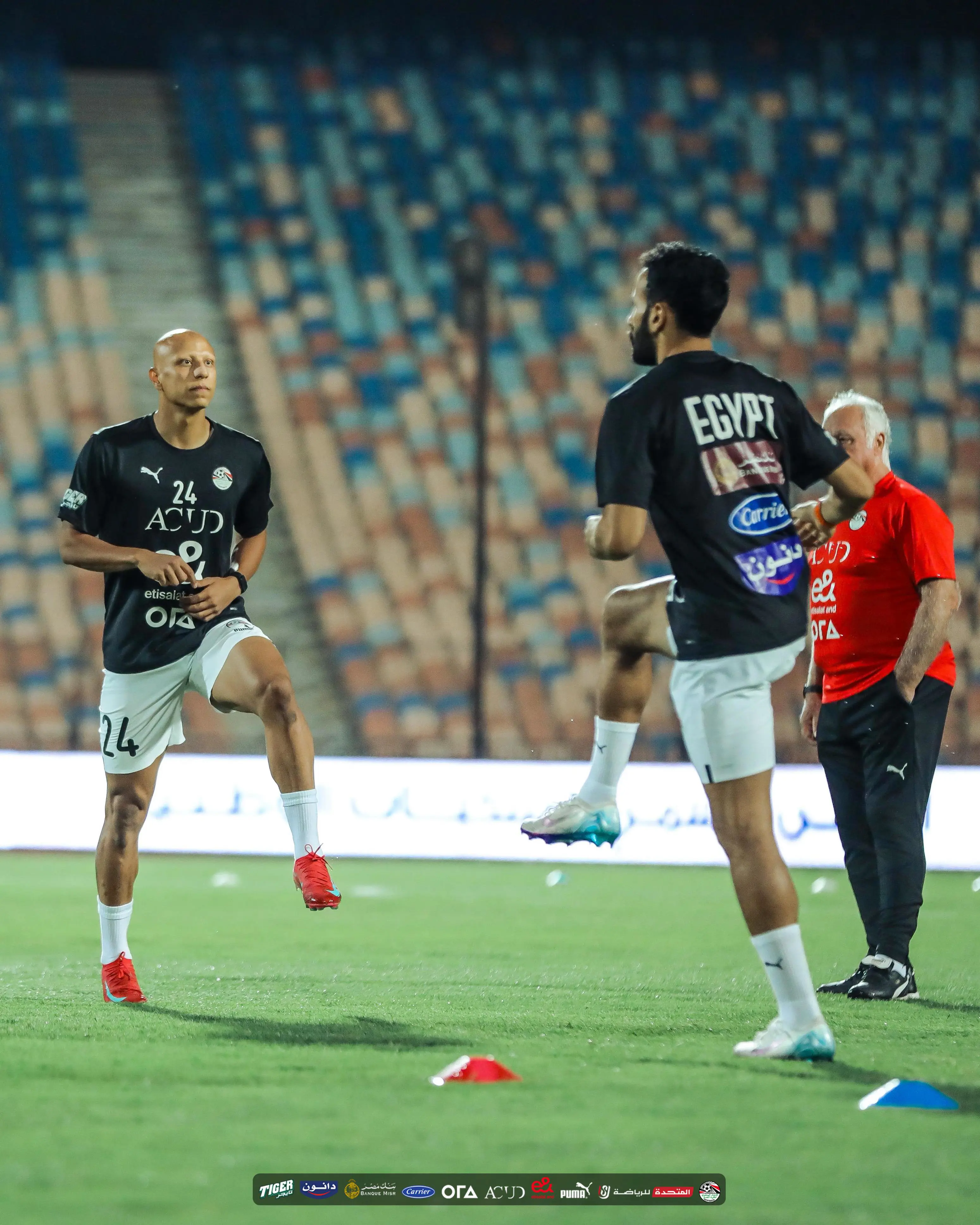 منتخب مصر يواصل تدريباته بإستاد القاهرة استعدادًا لمواجهة إثيوبيا