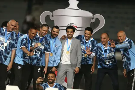 بالصور: مراسم تتويج بيراميدز بكأس مصر