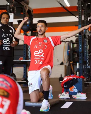 بالصور: تدريبات في الجيم لمنتخب مصر استعداداً لودية البرازيل