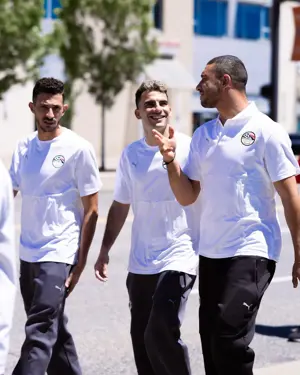 بالصور: جولة سير لمدة ١٥ دقيقة  لمنتخب مصر في أمريكا