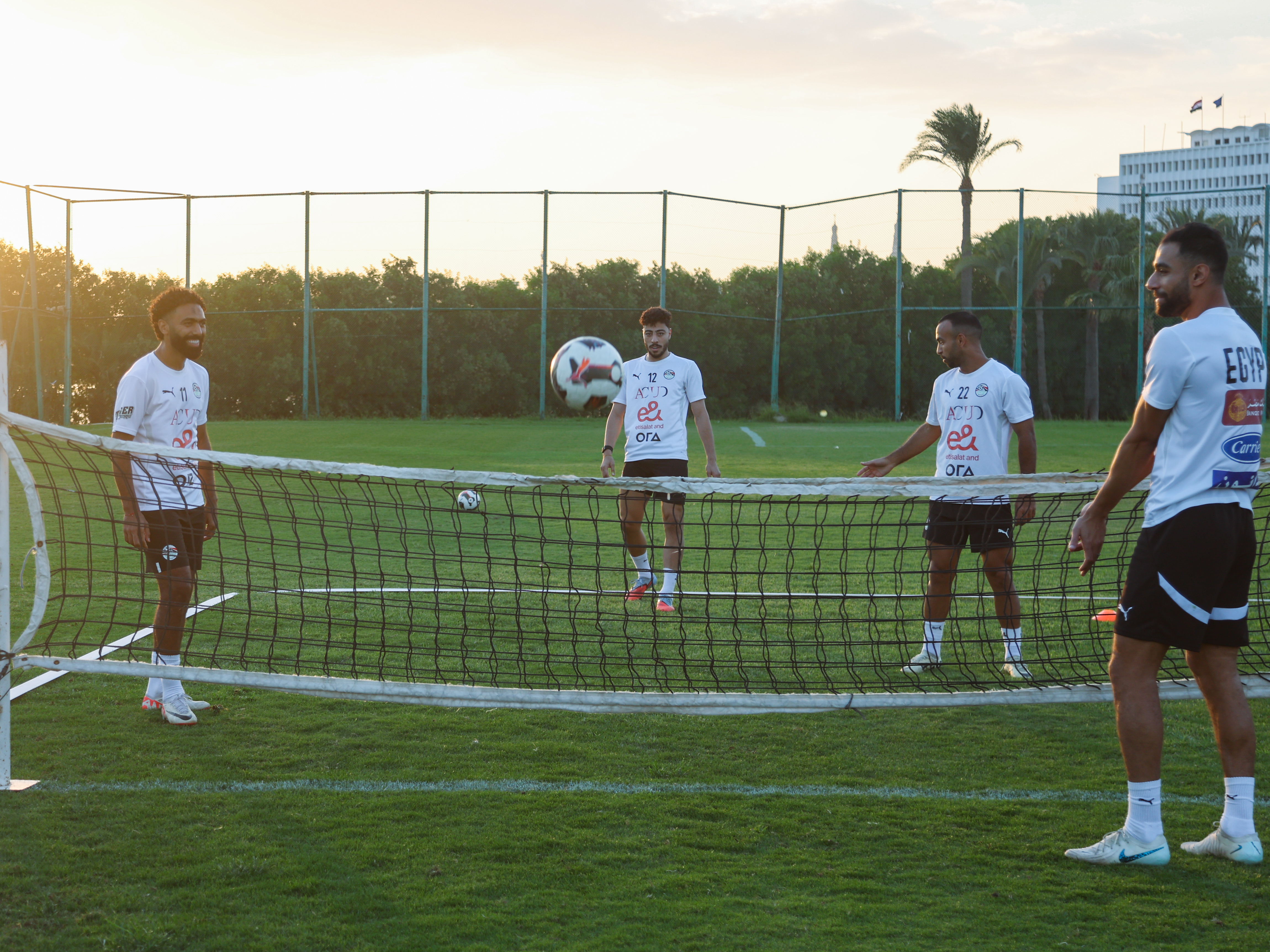 استعدادات منتخب مصر المشارك في كأس العرب لمباراة تونس الودية
