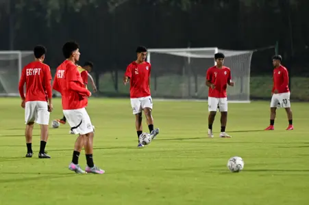 منتخب مصر تحت ١٧ ستة يواصل  تدريباته قبل انطلاق المونديال