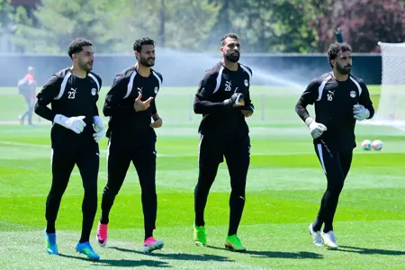 بالصور.. منتخب مصر يواصل استعداداته لمواجهة بلجيكا