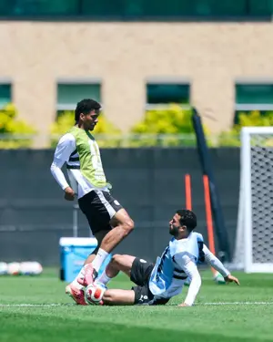 بالصور.. منتخب مصر يواصل استعداداته لمواجهة بلجيكا