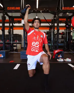 بالصور: تدريبات في الجيم لمنتخب مصر استعداداً لودية البرازيل