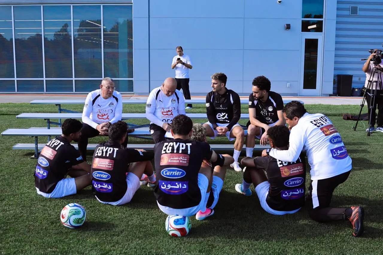 منتخب مصر يواصل تدريباته استعداداً لودية البرازيل  
