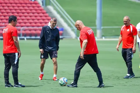 بالصور.. مران منتخب مصر في أتلانتا استعداداً لمباراة الأرجنتين 