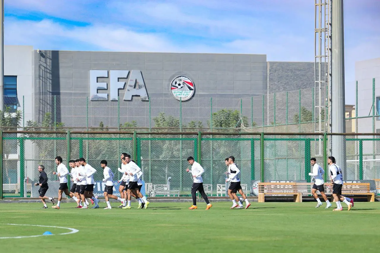 تدريبات منتخب مصر في مركز المنتخبات الوطنية استعدادا لأمم أفريقيا