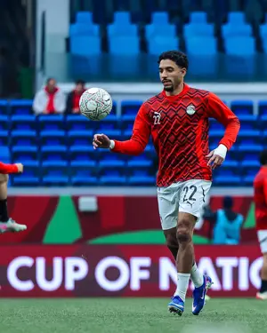 إحماء منتخب مصر قبل مواجهة السنغال