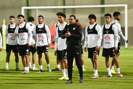 منتخب مصر 2007 يواصل تدريباته استعدادًا لوديتي العراق