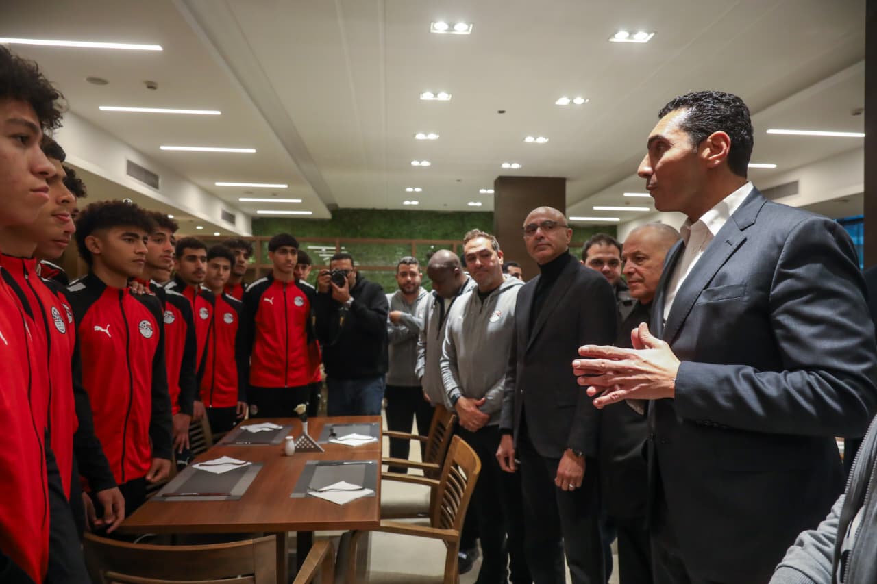 زيارة جوهر نبيل وزير الشباب والرياضة الجديد للاتحاد المصري