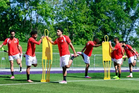 بالصور.. منتخب مصر يختتم تدريباته استعداداً لمواجهة بلجيكا غداً