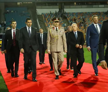 بالصور: مراسم تتويج بيراميدز بكأس مصر