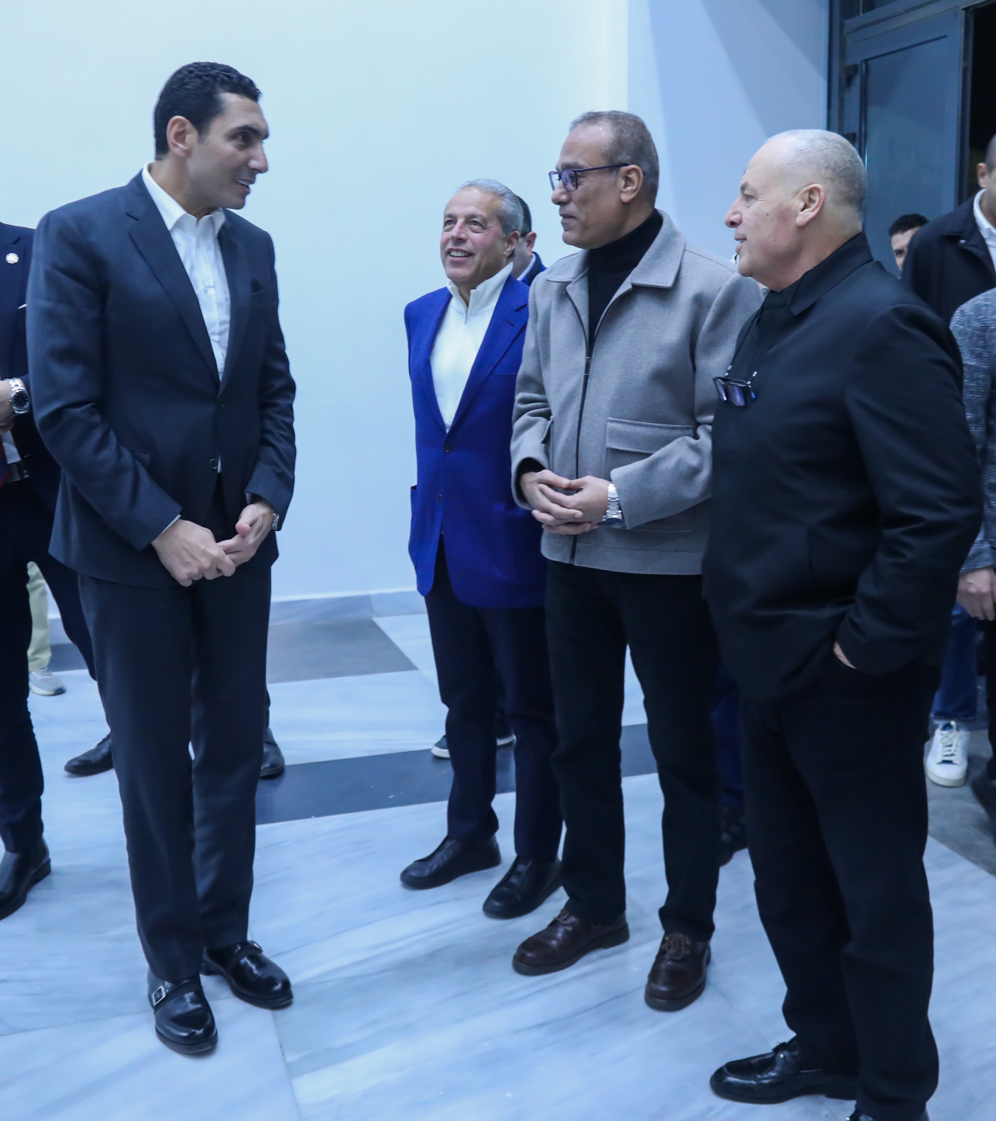 زيارة جوهر نبيل وزير الشباب والرياضة الجديد للاتحاد المصري