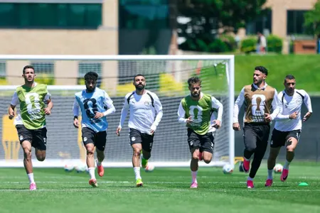 بالصور.. منتخب مصر يواصل استعداداته لمواجهة بلجيكا