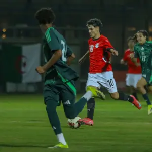 صور تعادل منتخب الشباب امام الجزائر وديا 