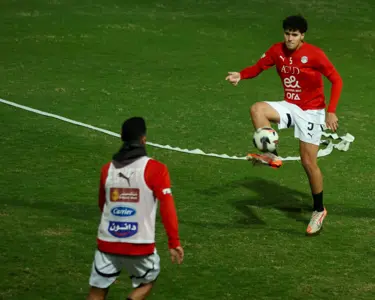 تدريب منتخب مصر المشارك في كأس العرب استعدادًا لمواجهتي الجزائر
