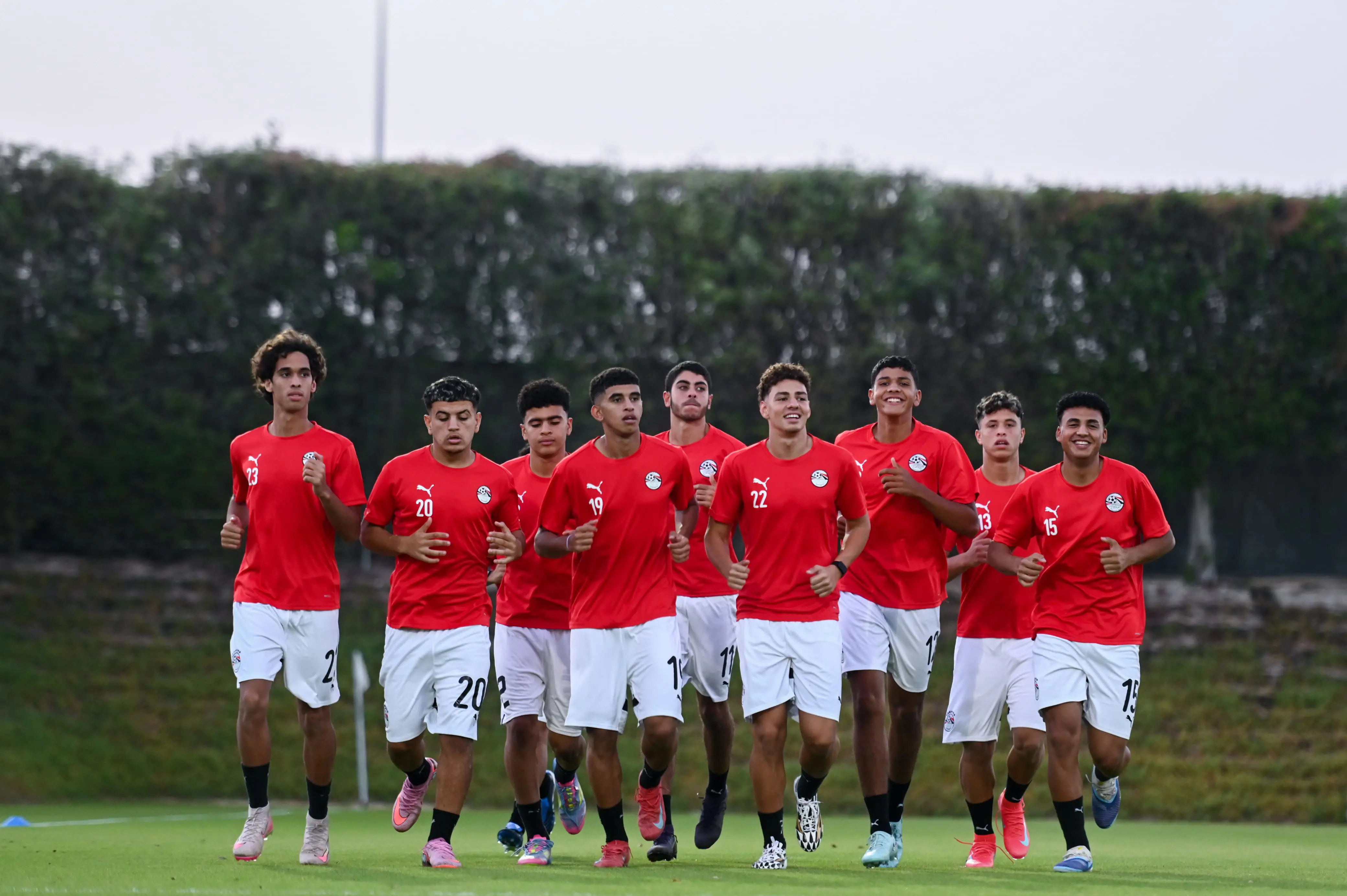 المنتخب الوطني تحت 17 عامًا يختتم استعداداته لمواجهة قطر وديًا 