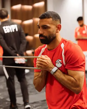 بالصور: تدريبات استشفائية وبدنية للاعبي منتخب مصر بفندق الإقامة 