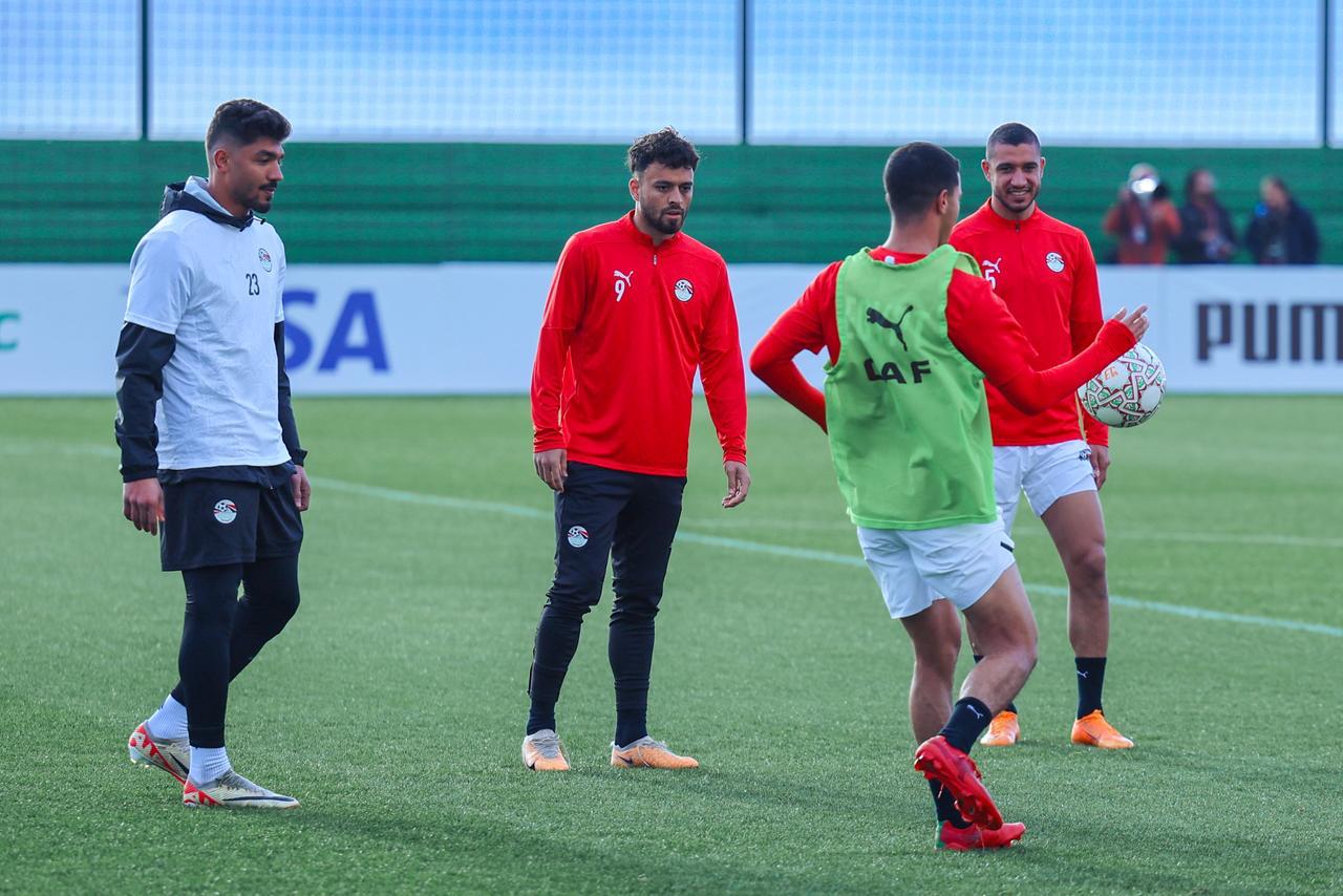 منتخب مصر يختتم تدريباته قبل مواجهة بنين غدًا