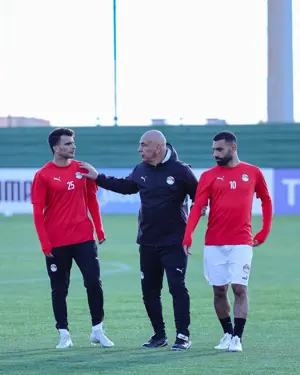 منتخب مصر يختتم تدريباته قبل مواجهة جنوب افريقيا