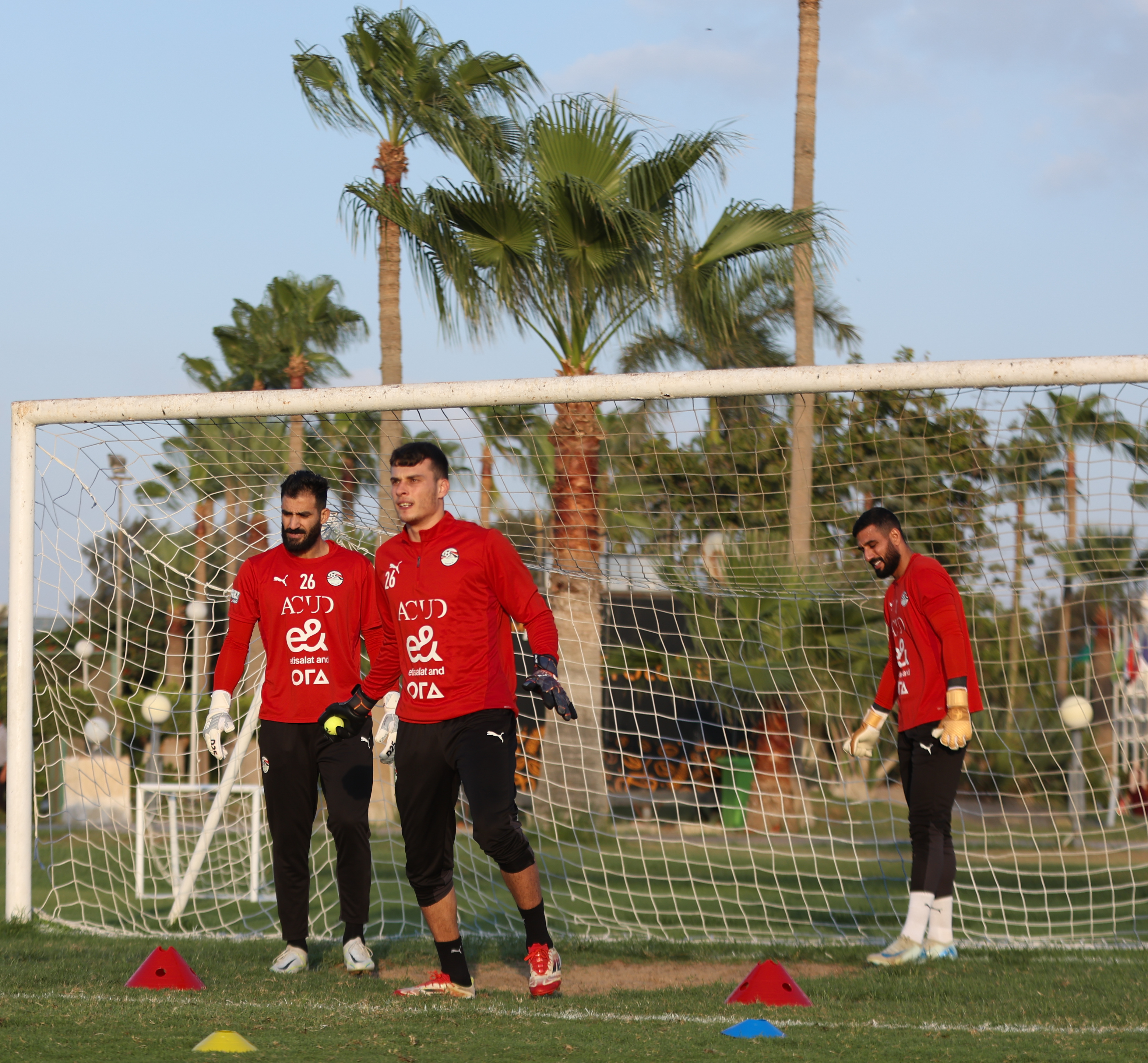 استعدادات منتخب مصر المشارك في كأس العرب لمباراة تونس الودية
