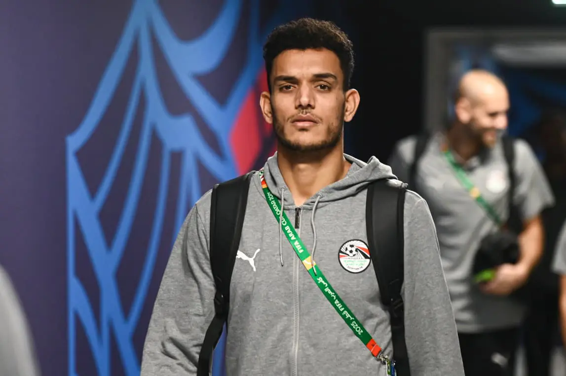 منتخب مصر المشارك في كأس العرب يصل لملعب البيت قبل مواجهة الأردن