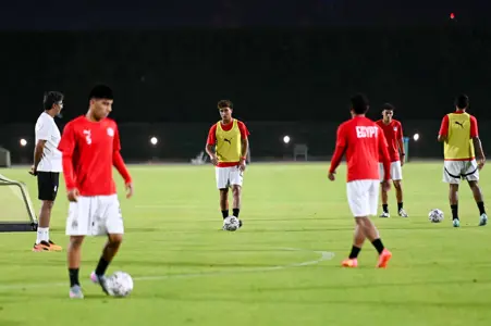 منتخب مصر تحت ١٧ ستة يواصل  تدريباته قبل انطلاق المونديال