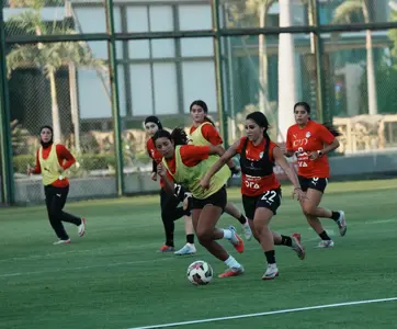 بالصور.. تدريب منتخب مصر للكرة  النسائية استعداداً لودية تونس
