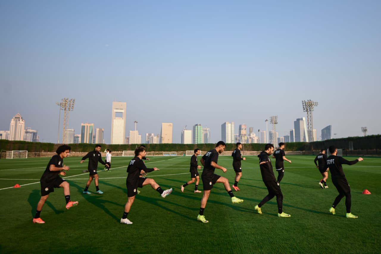منتخب مصر المشارك في كأس العرب يواصل تحضيراته لمواجهة الإمارات