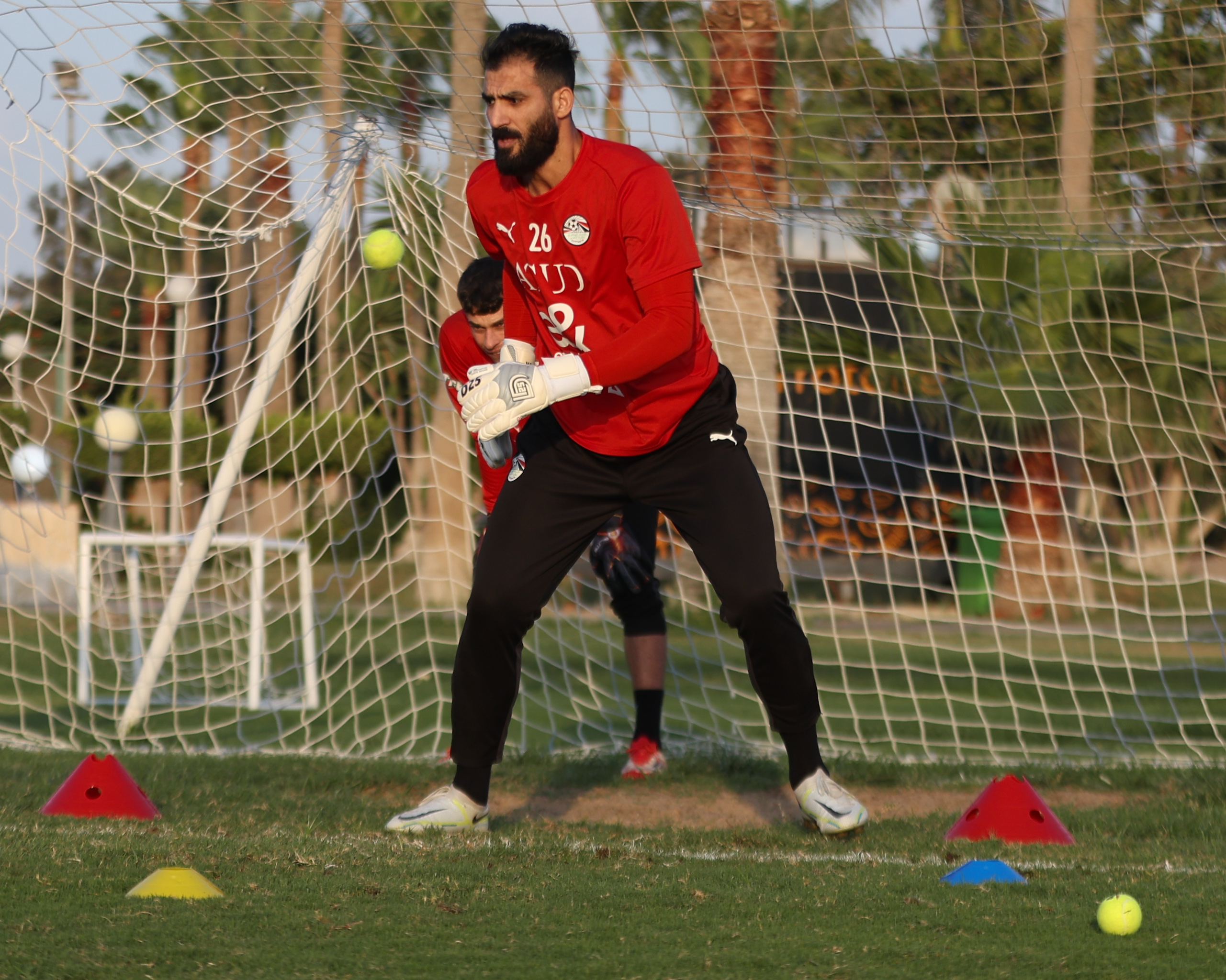 استعدادات منتخب مصر المشارك في كأس العرب لمباراة تونس الودية