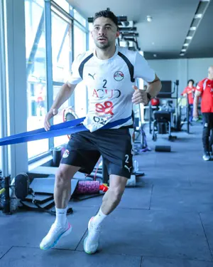 بالصور: المنتخب الوطني يتدرب في (الجيم) استعدادا للقاء روسيا