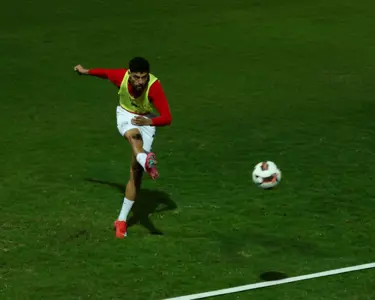 تدريب منتخب مصر المشارك في كأس العرب استعدادًا لمواجهتي الجزائر