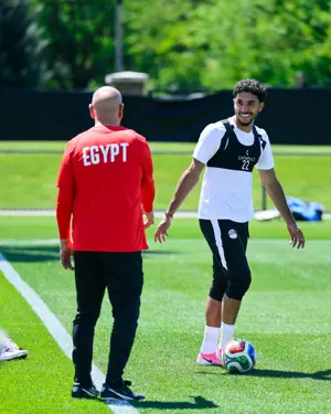 بالصور.. منتخب مصر يواصل استعداداته لمواجهة بلجيكا