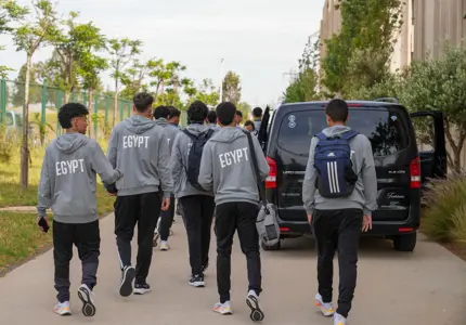 صور وصول بعثة منتخب الشباب للمغرب