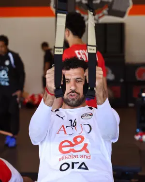 بالصور: تدريبات في الجيم لمنتخب مصر استعداداً لودية البرازيل