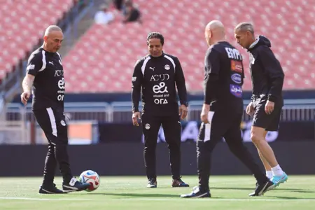 منتخب مصر يختتم تدريباته استعداداً لمواجهة البرازيل ودياً